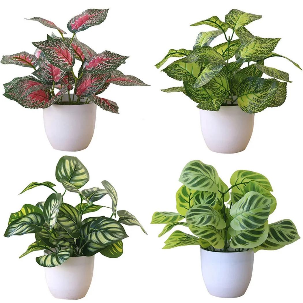 Fiddle Leaf Fig - 1PC Artificial Foliage Plant Pot Bonsai
