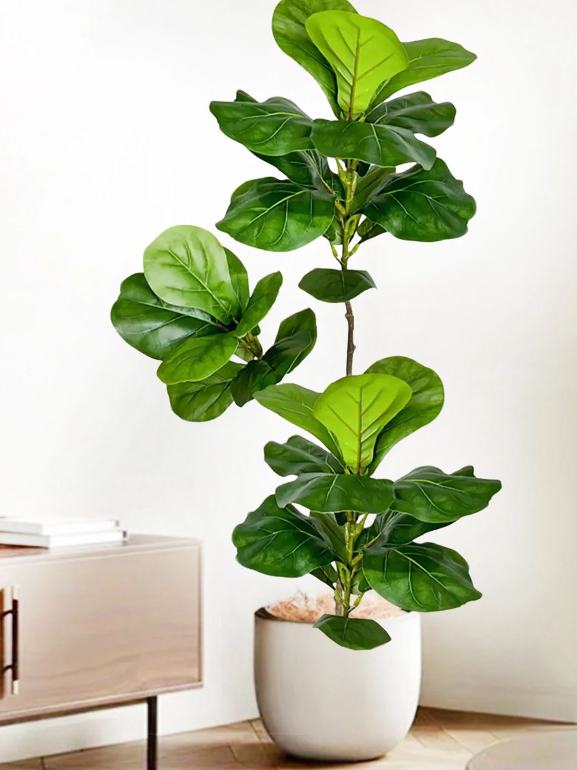45-135cm  Artificial Fiddle Le - đánh giá và giá Fiddle Leaf Fig