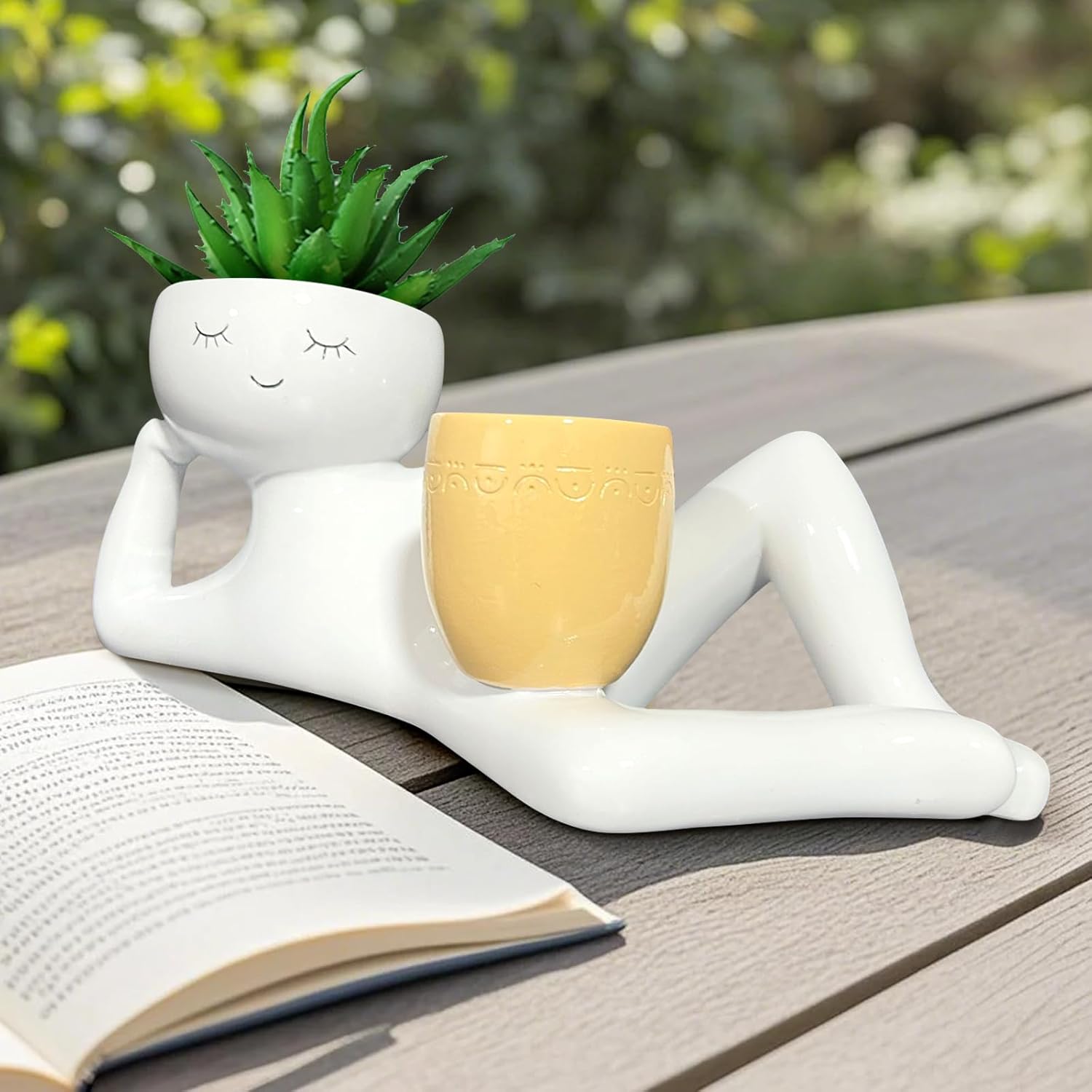 Lazy Little Guy Planter Unique - đánh giá và giá Plant Parents