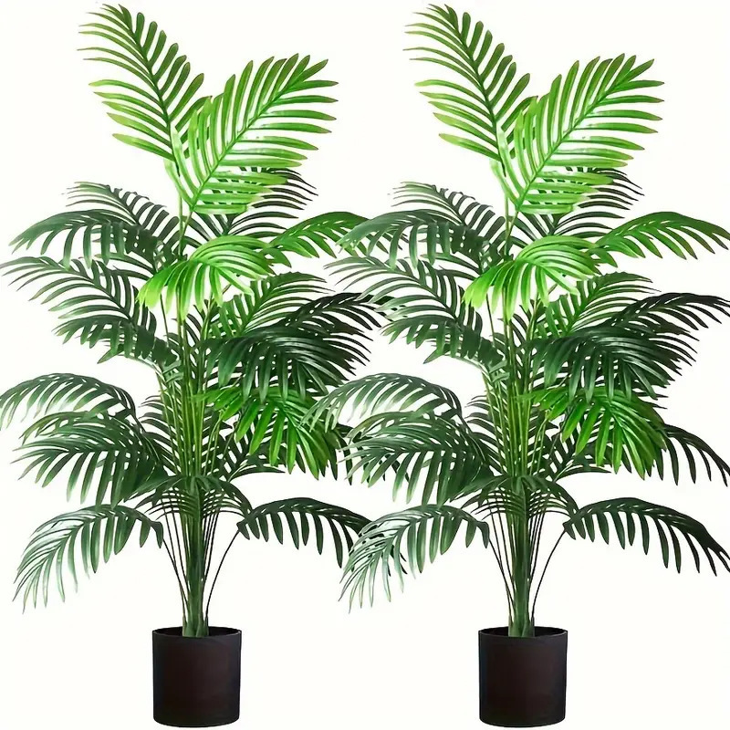 24 Leaves Areca Palm Artificia - đánh giá và giá Fiddle Leaf Fig