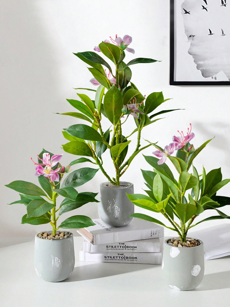 21-40cm Artificial Azaleas Pla - đánh giá và giá Rubber Plant Ficus