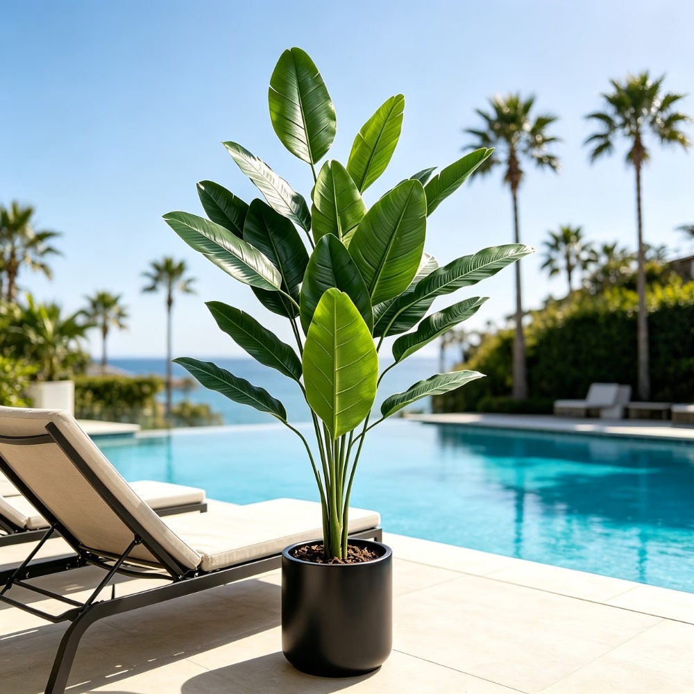 1PC 105cm Giant Artificial Ban - đánh giá và giá Fiddle Leaf Fig