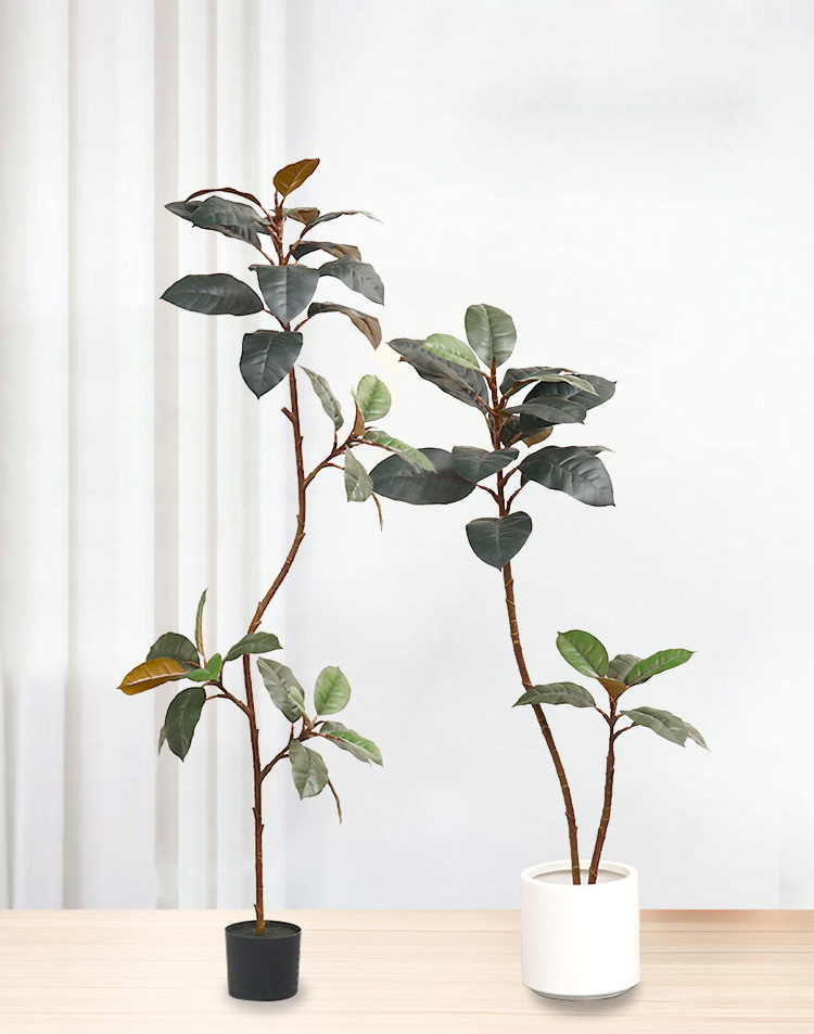 Artificial Plastic Potted Plan - đánh giá và giá Rubber Plant Ficus