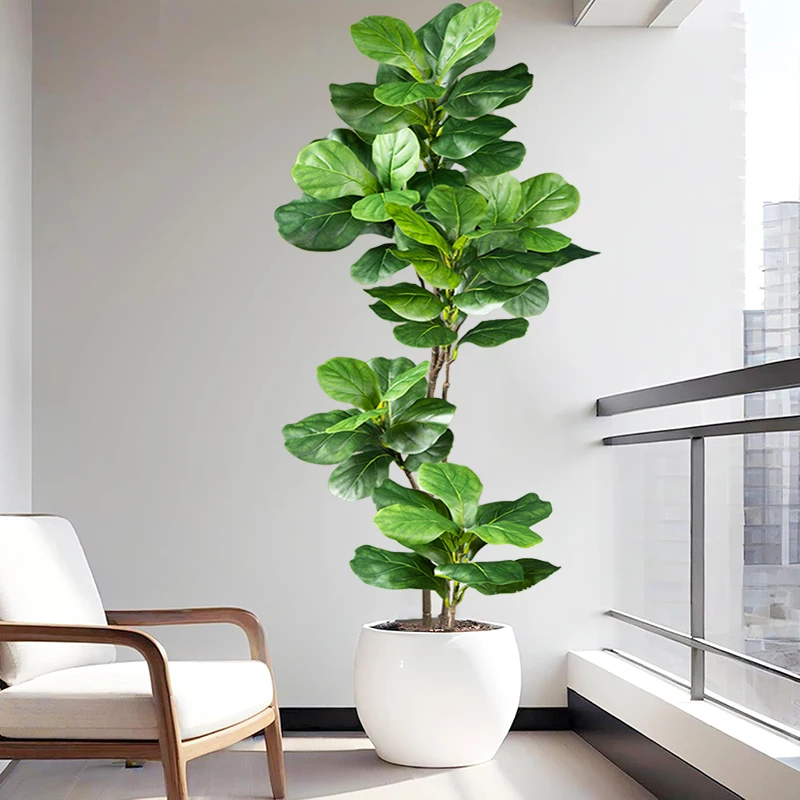 2-4.9FT Large Artificial Ficus - đánh giá và giá Rubber Plant Ficus