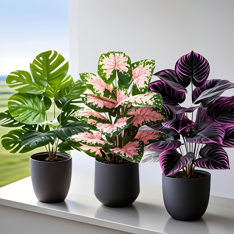 3Pcs Mixed Artificial Plant Se - đánh giá và giá Fiddle Leaf Fig