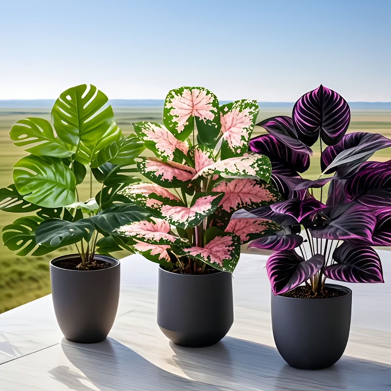 3Pcs Mixed Artificial Plant Se - đánh giá và giá Fiddle Leaf Fig