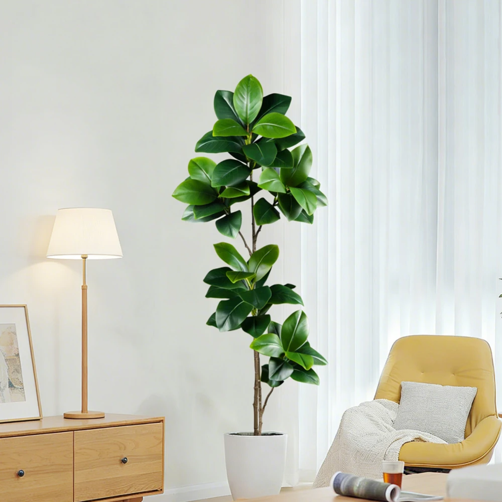 2-4.5FT Artificial Rubber Tree - đánh giá và giá Rubber Plant Ficus